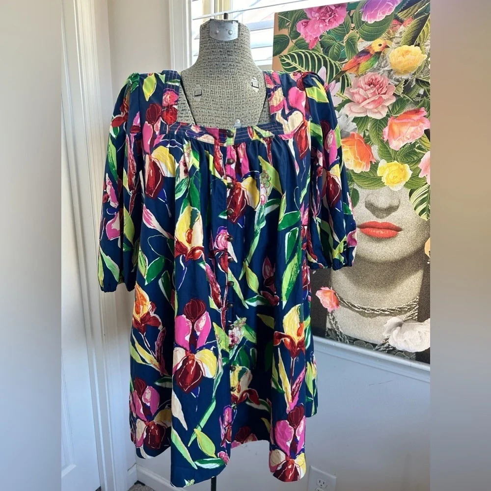 NWOT ANTHROPOLOGIE Tabitha  Swing Tunic Dress Sz. S - Picture 2 of 10